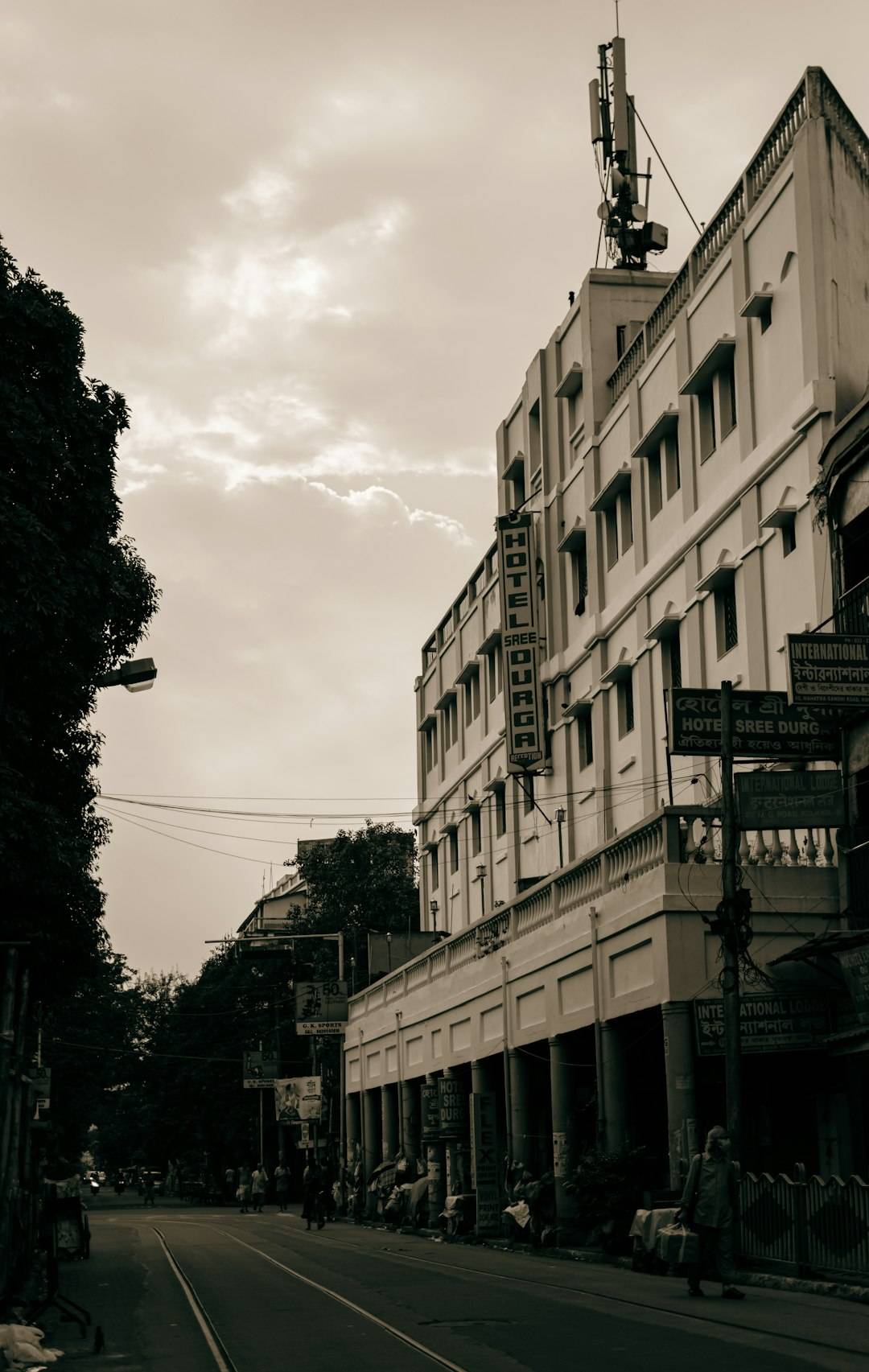 Old colonial-era street in Kolkata