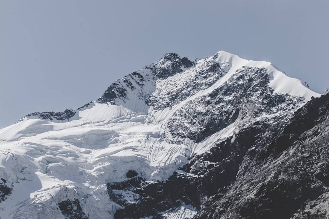 Snow-covered high Himalayan peak in North Sikkim