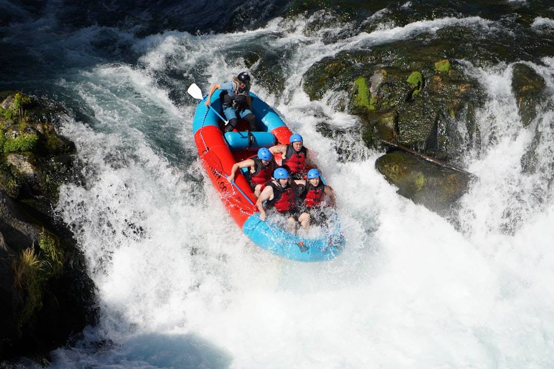 White-water rafting on the Ganges rapids near Rishikesh