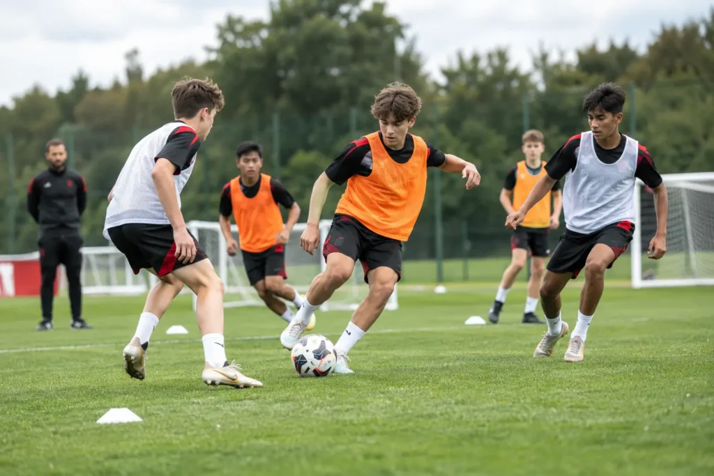 What happens at a Manchester United Soccer School