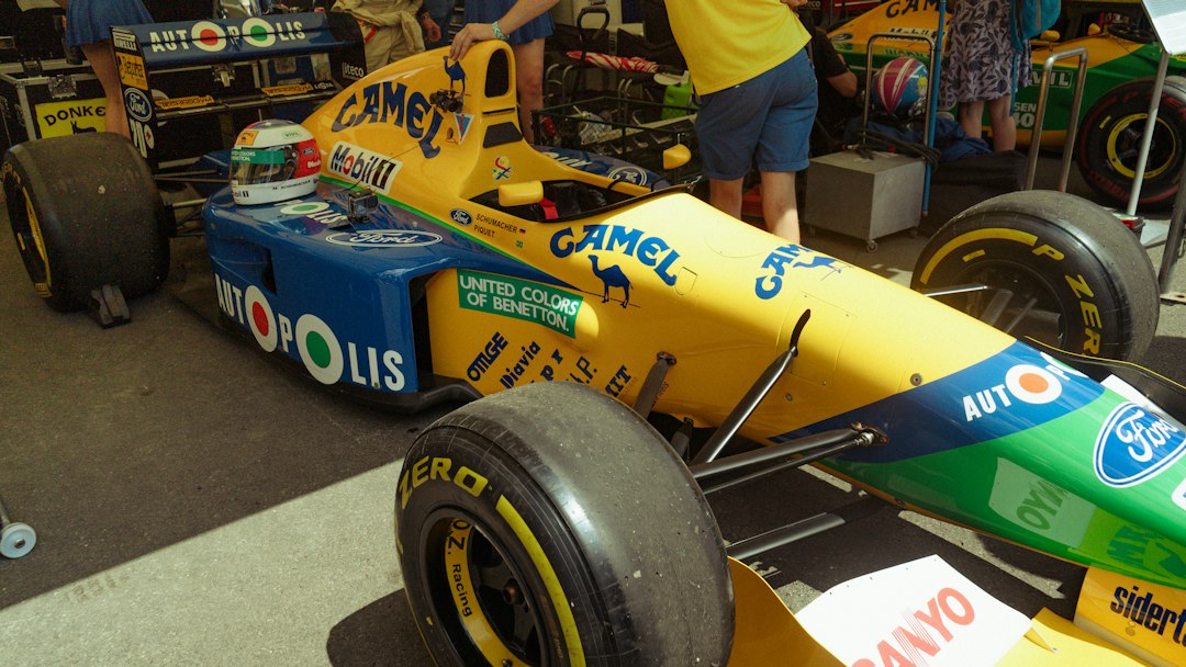A modern Formula 1 open-wheel race car showing its bodywork and aerodynamics