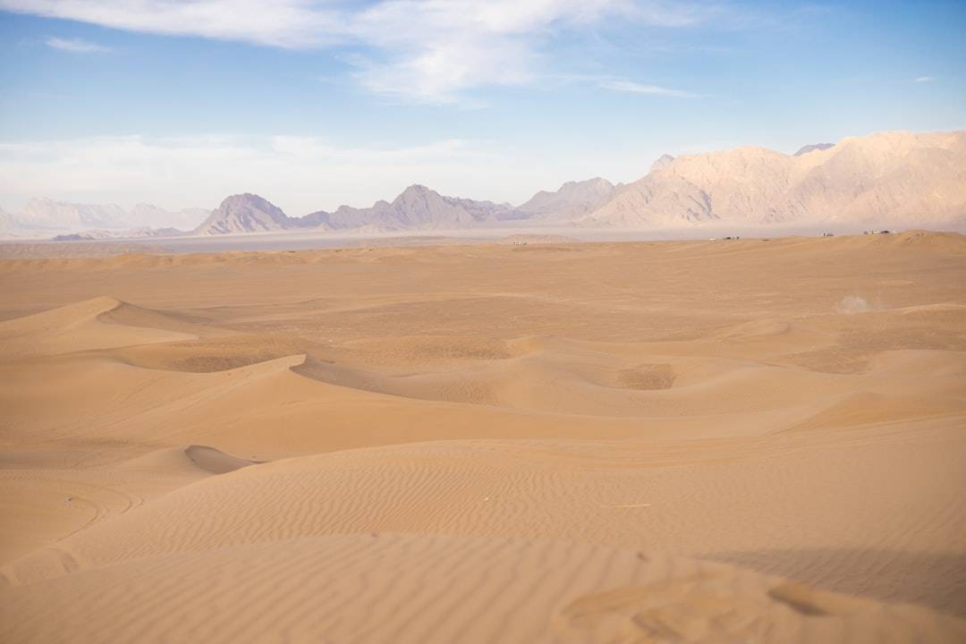 Vast desert landscape with rolling sand dunes, Middle East
